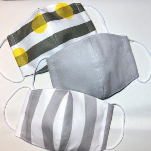 【A型ハンドメイド作品】シンプルなキッズ布マスク サイズ調整OK！